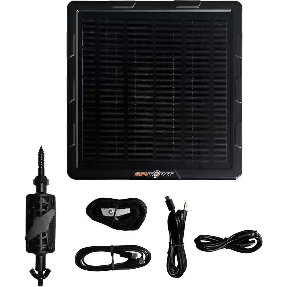 Flex-M Solar Bundle-Cellular Trail Cam W/Solar Panel, GPS, LTE, Night Vision, IP65, Motion Activated