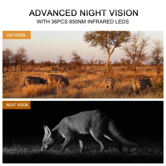 Solar Powered Trail Camera Native 4K 30Fps 46MP Wifi Game Deer Camera 4400Mah Bluetooth Hunting Camera with Infrared Night Vision Motion Activated Waterproof Trail Cam for Wildlife Monitoring